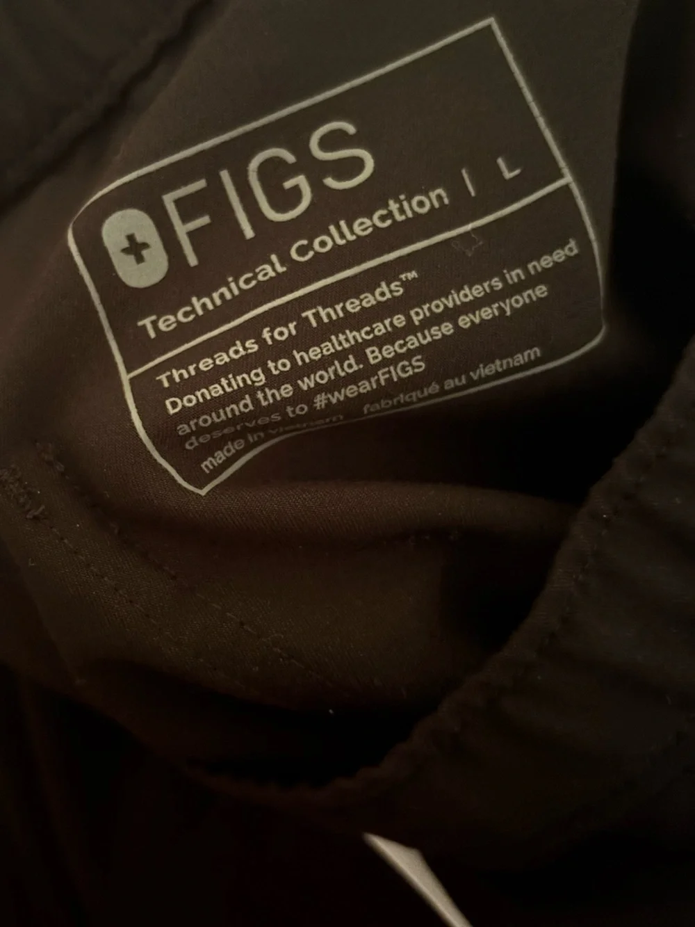 Figs | Men's Cairo Cargo Scrub Pants Size Large Black